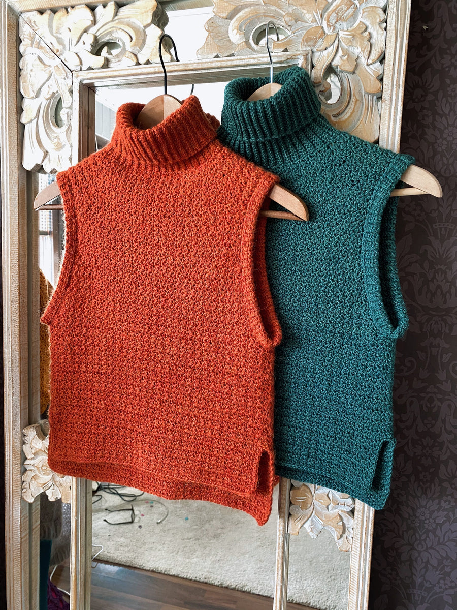 PDF-file for Crochet PATTERN, Elsa Slipover, Vest