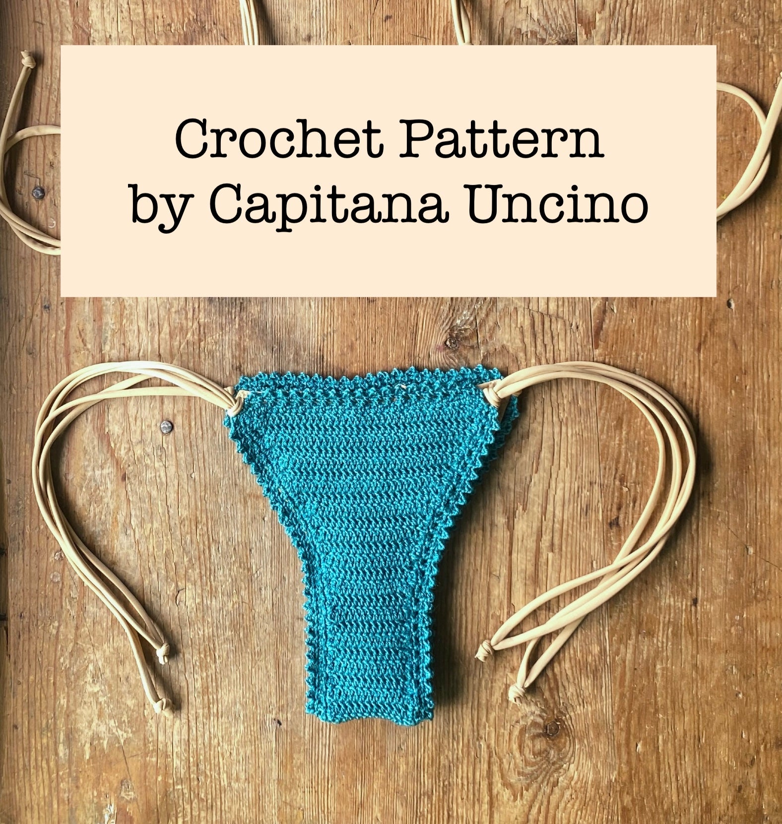 PDF-file for crochet bikini pattern, Sirene crochet brazilian bottom