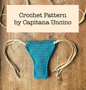 PDF-file for crochet bikini pattern, Sirene crochet brazilian bottom