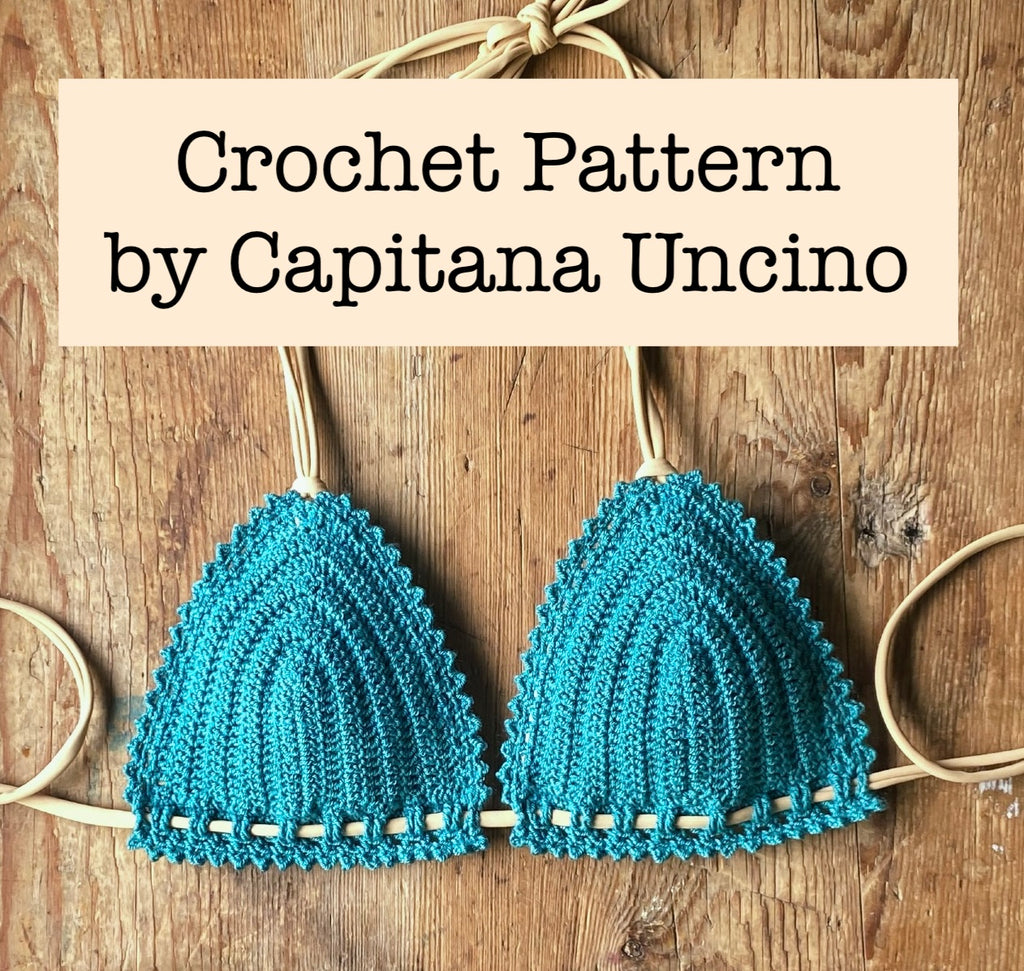 PDF-file for crochet pattern, Sirene crochet bikini top