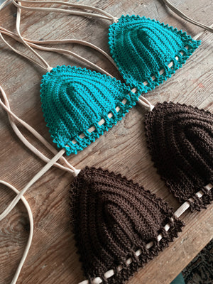 PDF-file for crochet pattern, Sirene crochet bikini top and brazilian bottom