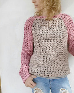 PDF-file for Crochet PATTERN, Valentina Pullover, Sweater