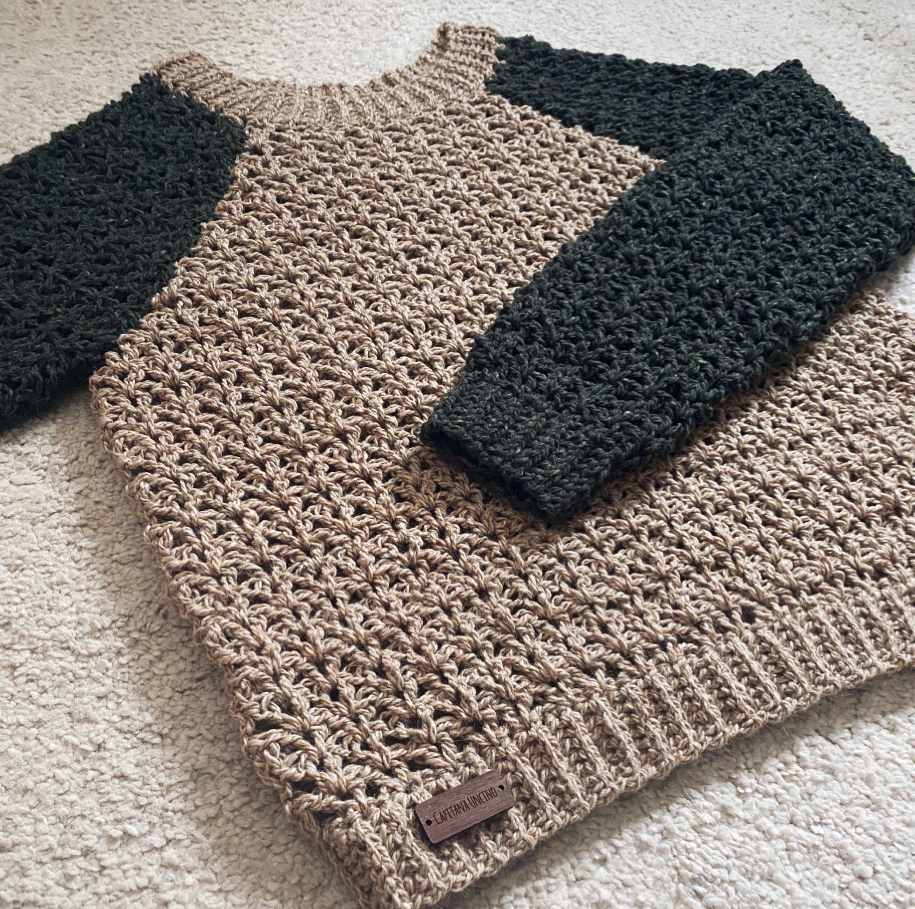 PDF-file for Crochet PATTERN, Valentina Pullover, Sweater