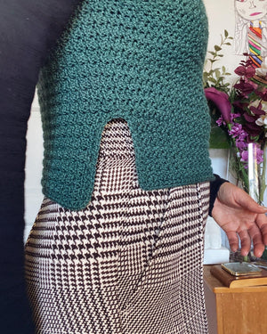 PDF-file for Crochet PATTERN, Elsa Slipover, Vest