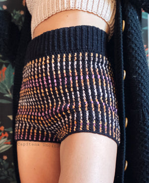 PDF-file for Crochet PATTERN, Lady Midnight Highwaist Shorts, Sizes XS-XXL