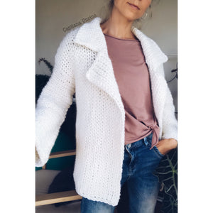 Pdf-file for Crochet PATTERN, Wandering Jane Jacket, 5 different Sizes: XS-XXXL, Blazer