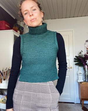 PDF-file for Crochet PATTERN, Elsa Slipover, Vest – Elina Kaarina Designs