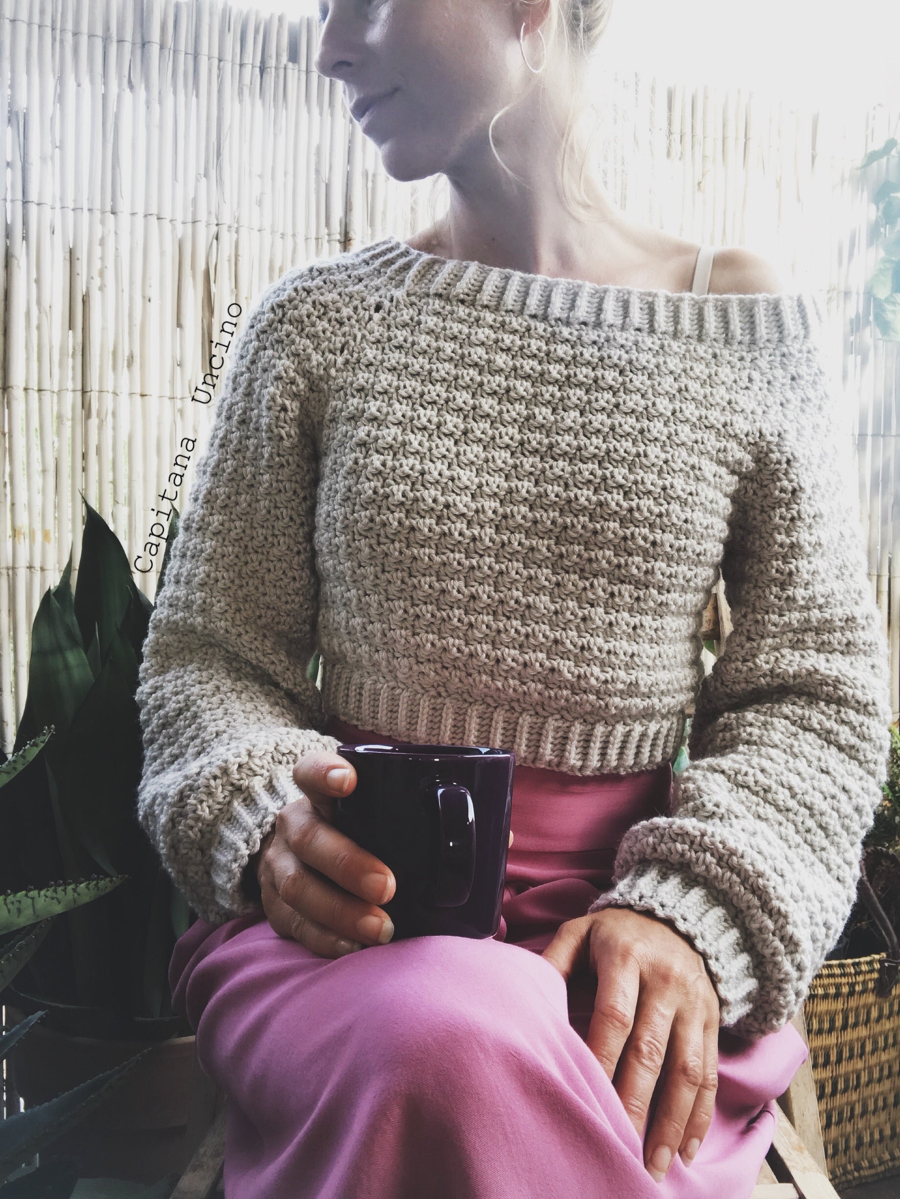 PDF-file for Crochet PATTERN, Elsa Sweater