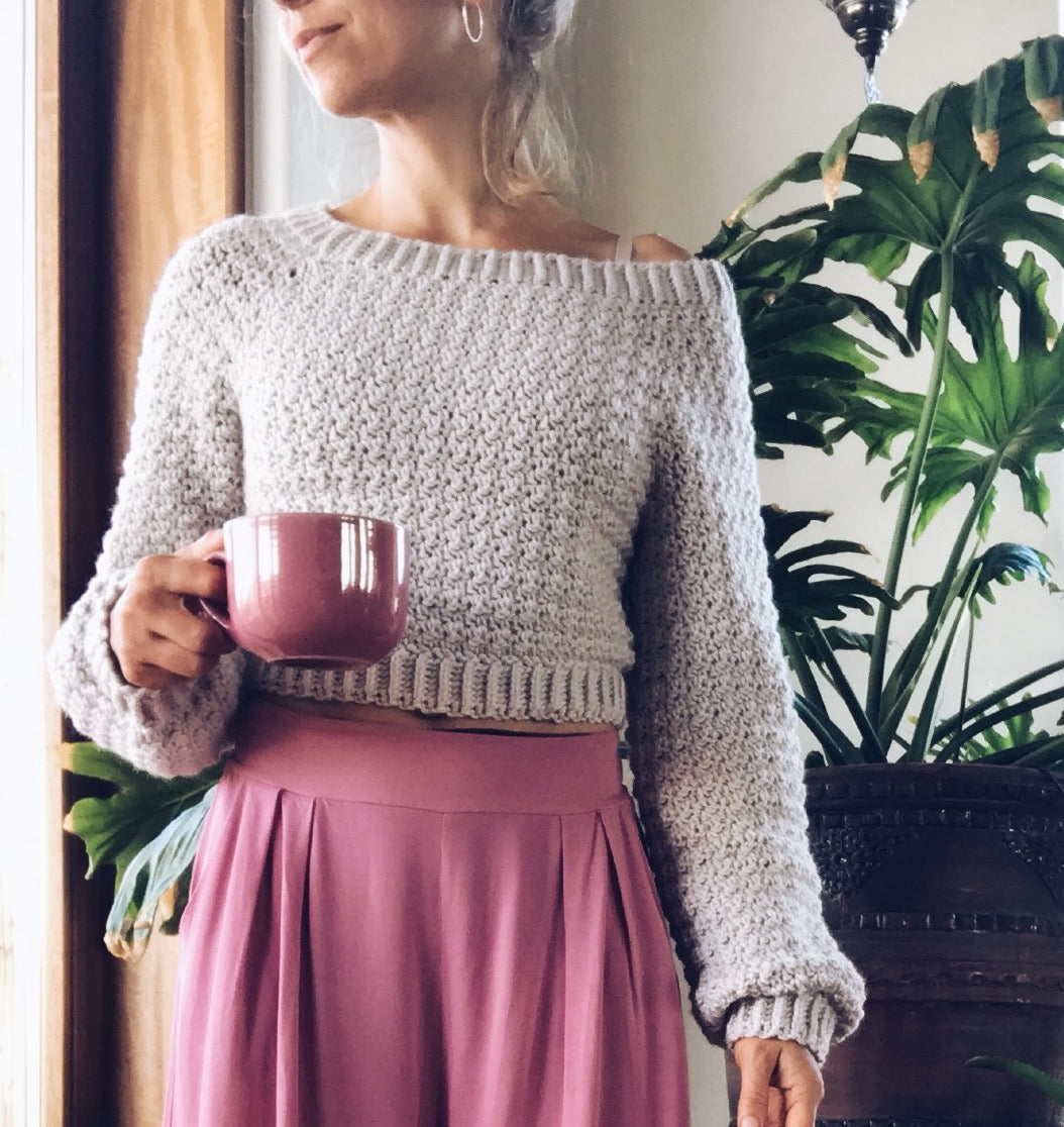 PDF-file for Crochet PATTERN, Elsa Sweater