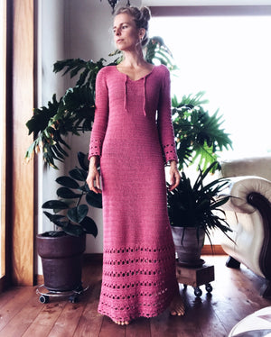 PDF-file for Crochet PATTERN, Magnolia Dress and cropped shirt, XS, S, M L and XL