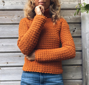PDF-file for Crochet PATTERN, Elsa Polo-neck Sweater – Elina Kaarina ...