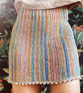 PDF-file for Crochet PATTERN, Kielo Highwaist Skirt, Sizes XS, S, M, L, xL, XXL, Instructions for 2 different yarn weights