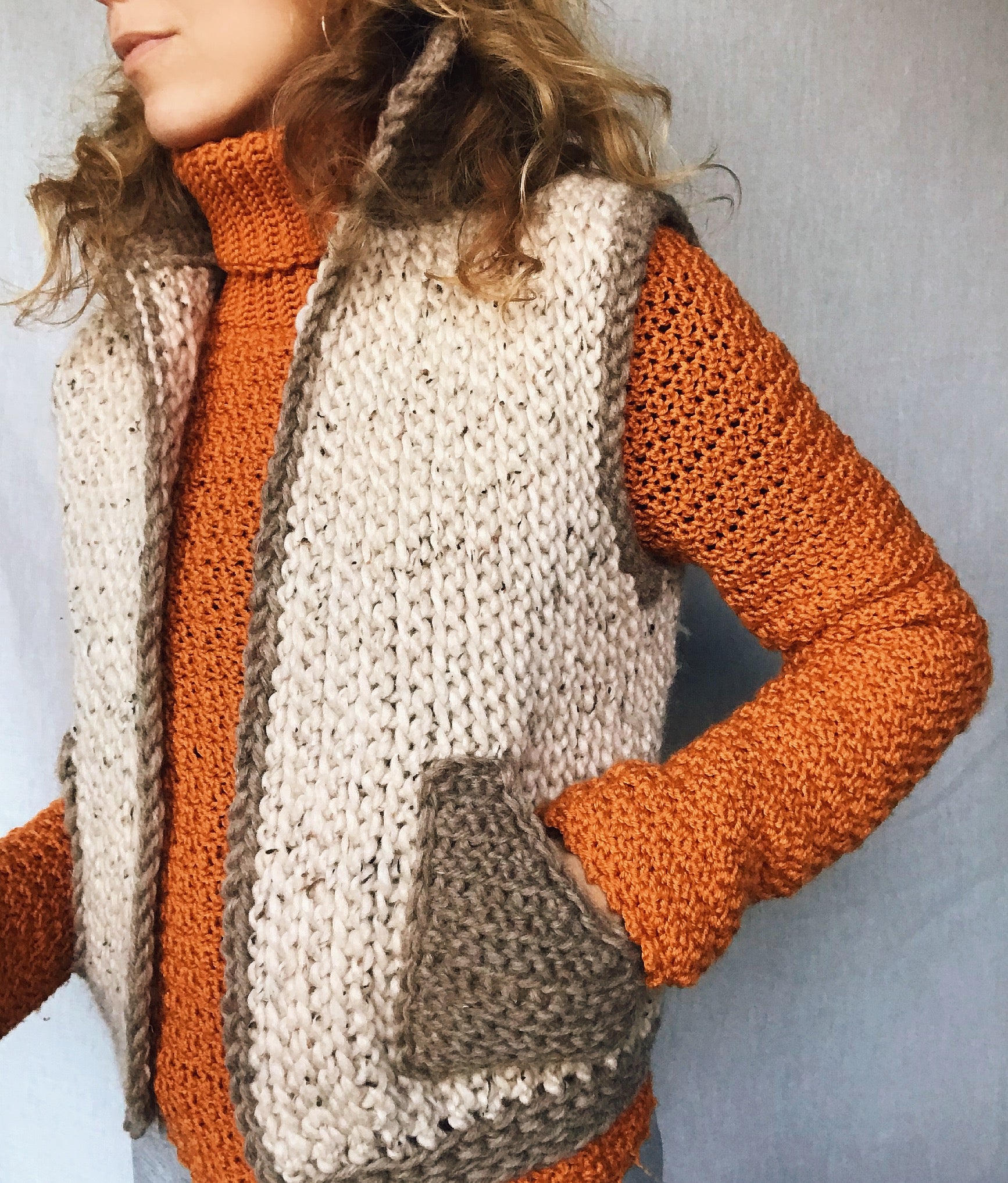 PDF-file for Crochet PATTERN, Lapponia Vest, Slipover