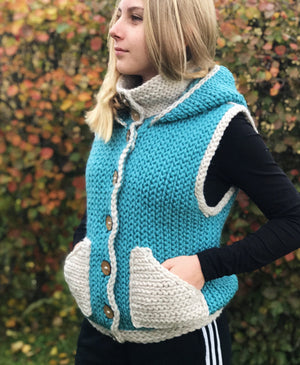 PDF-file for Crochet PATTERN, Lapponia Vest, Slipover