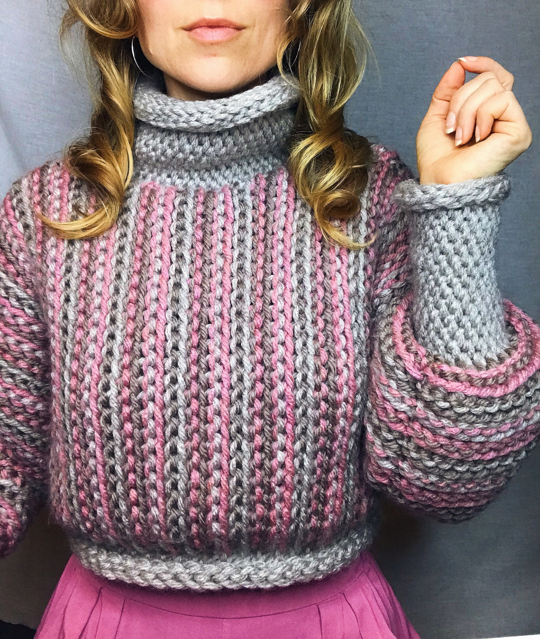 Pdf-file for Crochet PATTERN Joiku Cropped Sweater and Long