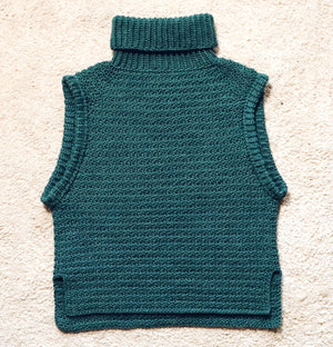 PDF-file for Crochet PATTERN, Elsa Slipover, Vest