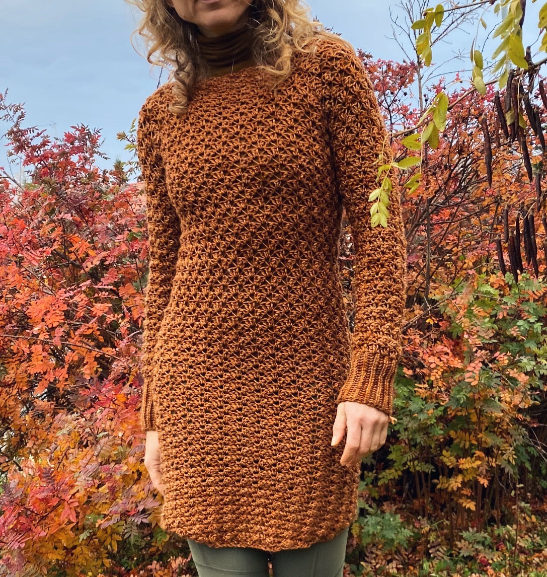 PDF-file for Crochet PATTERN, Minerva Crochet Tunica ,Sweater, Dress, Elina Kaarina Designs PDF-file for Crochet PATTERN, Minerva Crochet Tunica ,Sweater, Dress, Elina Kaarina Designs