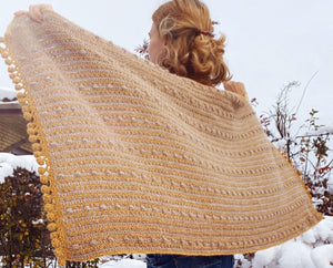 PDF-file for Crochet PATTERN, Aitilas Shawl, Scarf, 2 sizes