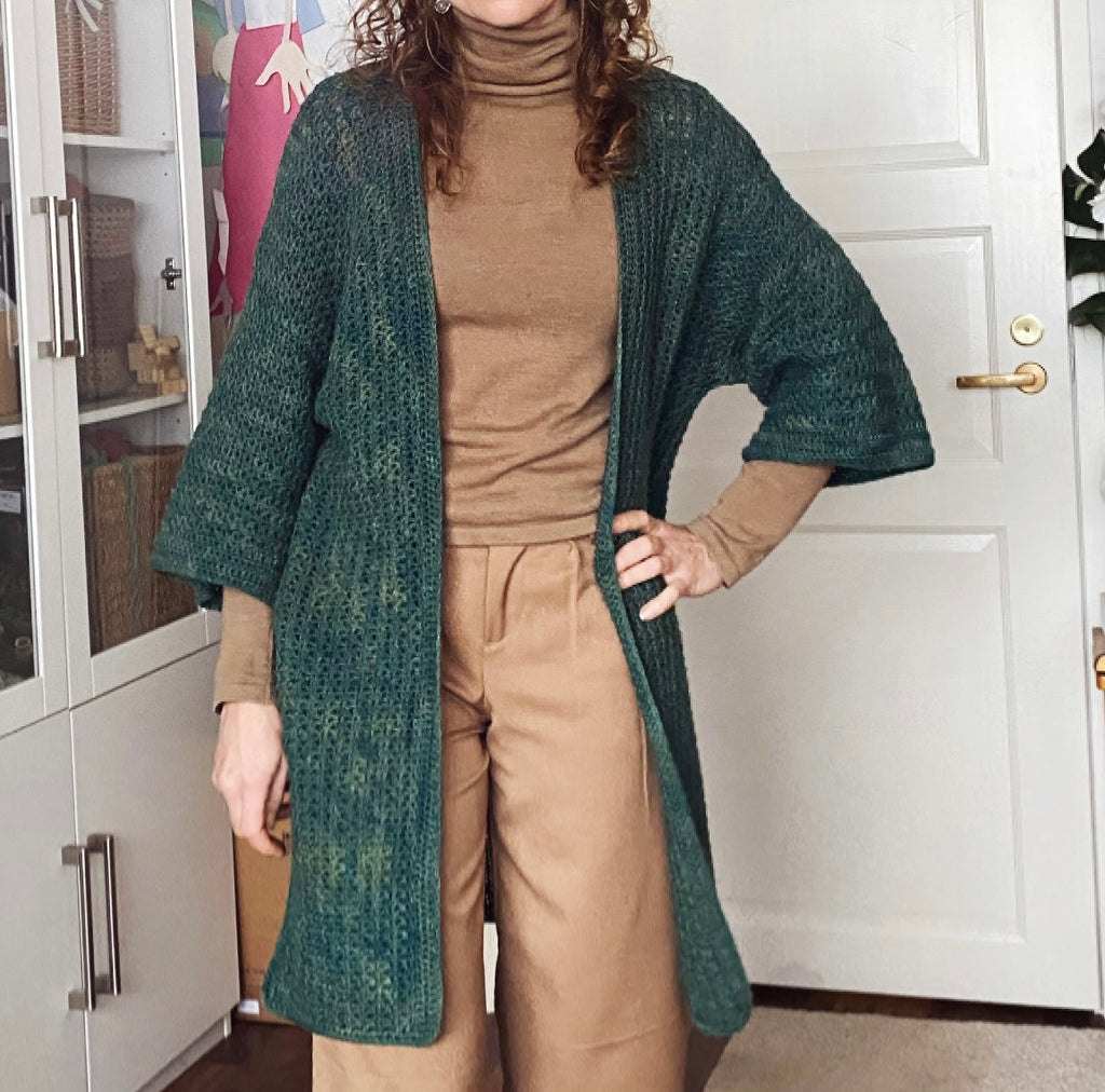 PDF-file for Crochet PATTERN, Enid Cardigan