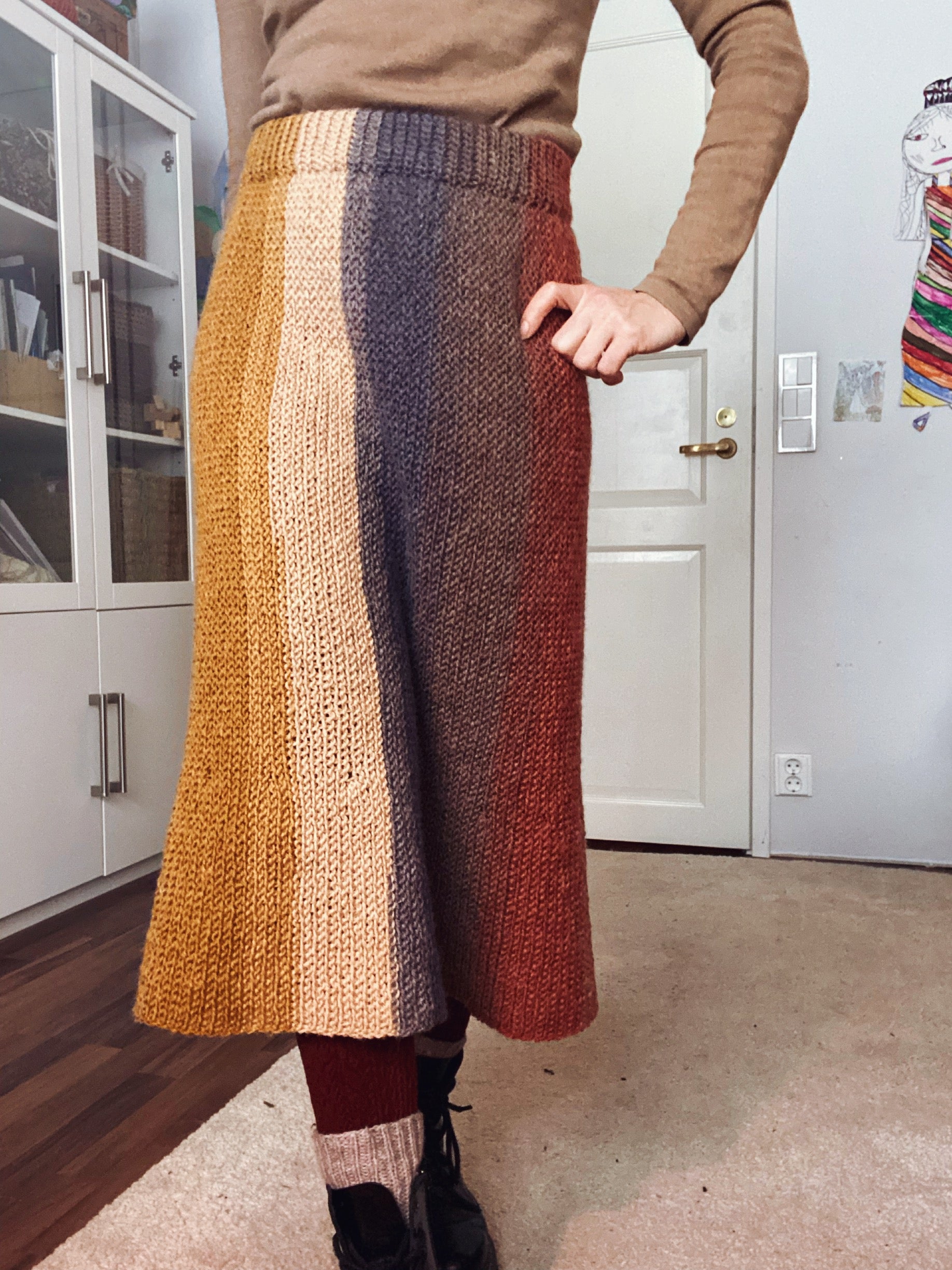 PDF-file for Crochet PATTERN, Esmeralda long Skirt