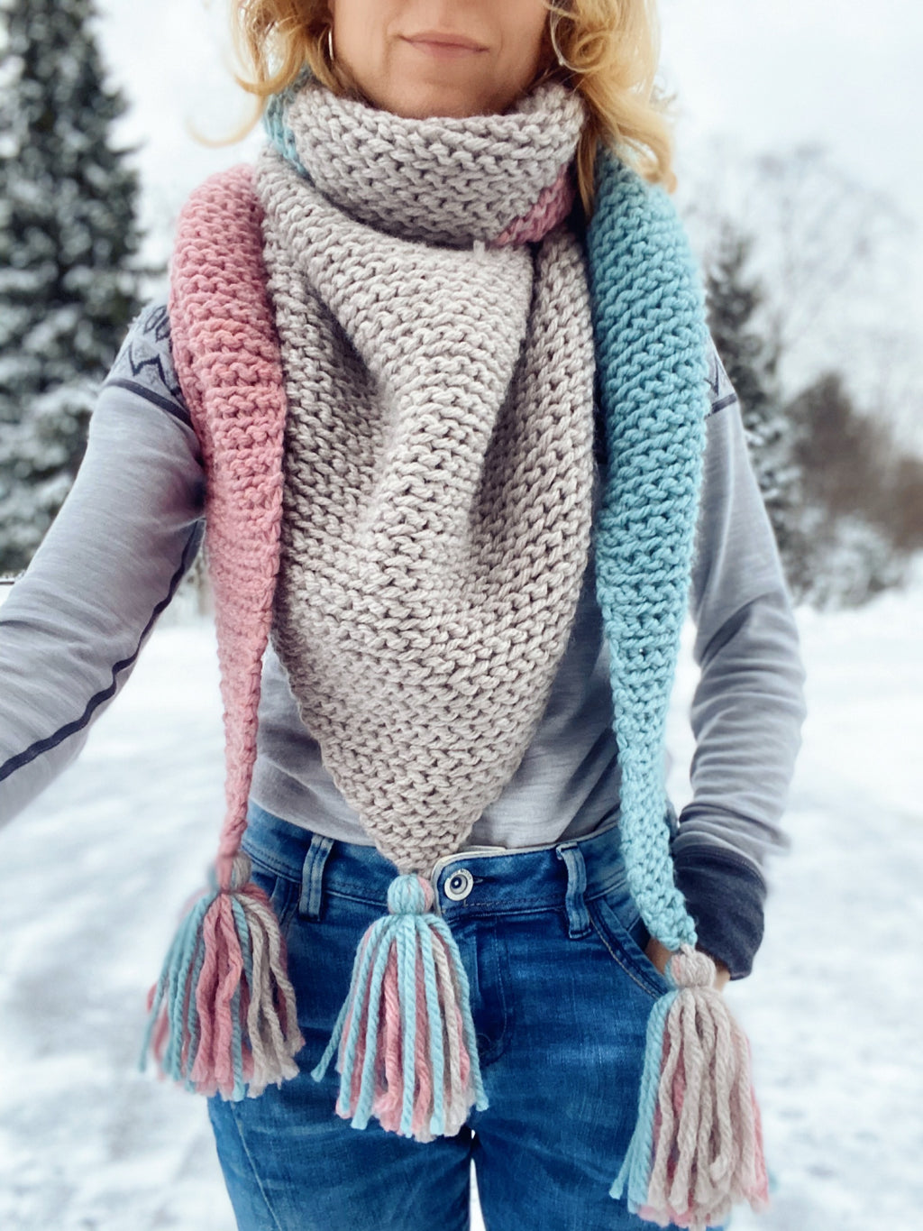 PDF-file for Crochet PATTERN, Kaira Scarf