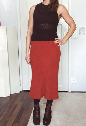 PDF-file for Crochet PATTERN, Esmeralda long Skirt