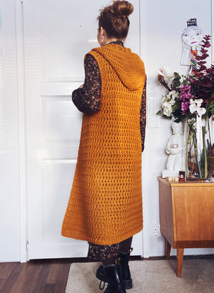 Crochet PATTERN Elvina long Vest