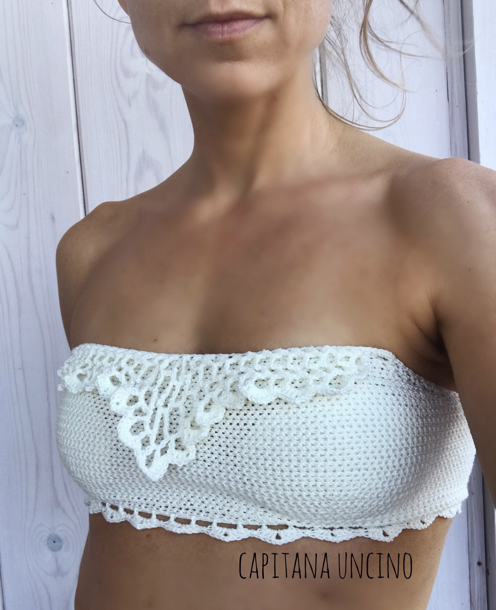 PDF-file for Crochet PATTERN, Liliana Bandeau Top, Bikini Top