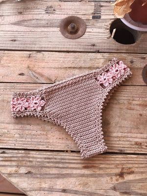 PDF-file for Crochet PATTERN, Coralia Crochet Crop Top and Brazilian Bikini Bottom